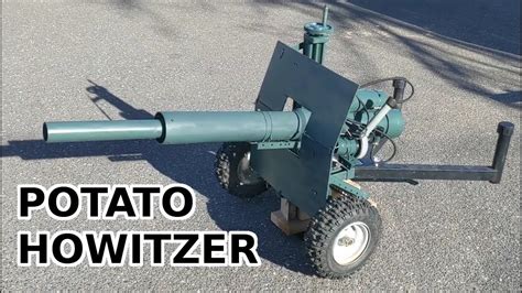 potato gun tank out of skid steer|potato launcher cannon.